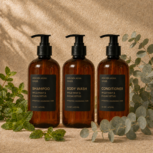 Wild Mint & Eucalyptus Hair & Body Trio